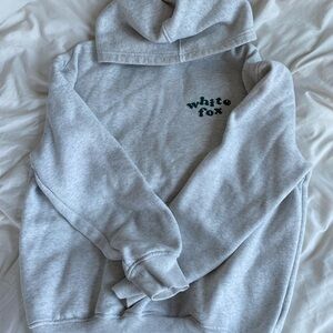 White Fox Gray Hoodie